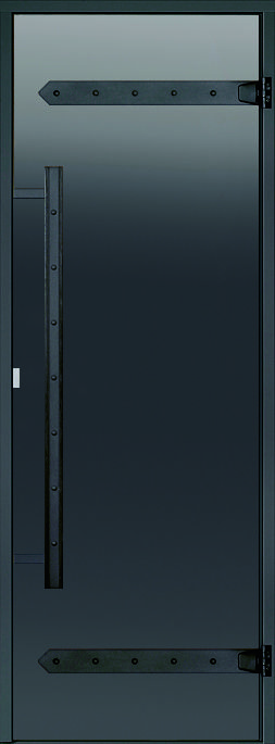 HARVIA LEGEND Saunatüren Black Alumium Frame 79 x 209