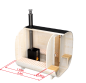Preview: SAUNA CUBE 240 mit SPIEGELGLASFRONT