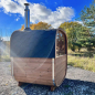 Preview: SAUNA CUBE MINI mit SPIEGELGLASFRONT