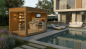 Preview: LUXURY-Modern Sauna 2,3 x 3,4 m - EXTENSION