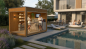 Preview: LUXURY-Modern Sauna 2,3 x 3,4 m - EXTENSION