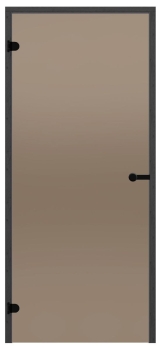 Glastür Harvia Black Line bronze 7x19 Kieferrahmen
