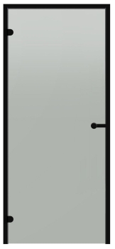 Glastür Harvia Black Line satin 9x19 Aluminiumrahmen