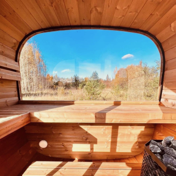 SAUNA CUBE MINI mit SPIEGELGLASFRONT