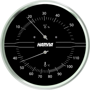 THERMOMETER UND HYGROMETER ø 160 mm - weiß oder schwarz