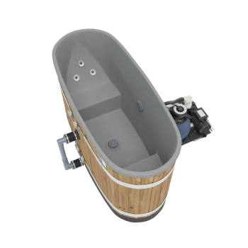 KIRAMI TINY FLOW-2-KW Thermowood - LightGray