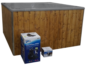 Badefass 1650 mit elektrischem Heiz- & Filtersystem - FIBERGLAS