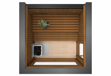 LUXURY-Modern Sauna 2,3 x 2,3 m