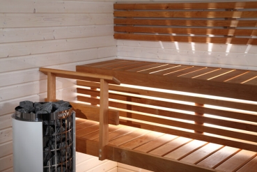 SAUNALICHT   Die Harvia Saunaleuchte und der hölzerne Schirm bilden eine Grundbeleuchtung für die Sauna und sind einfach anzubringen. Das klassische Design der Leuchte und des Schirms passt in jede Sauna.  Gewicht: 0,45 kg Tiefe: 9 cm Breite: 21 cm Höhe: