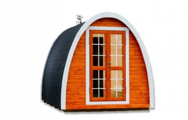 SAUNA-POD 4,0 x 2,4 m mit Umkleide