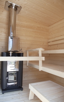 SOLIDE COMPACT Aussen-Sauna - SLDC001PS ohne Terrasse