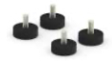 Regelfüße für die Installation der L und XL Flat Base wenn die Räder nicht verwendet werden.verwendet werden.