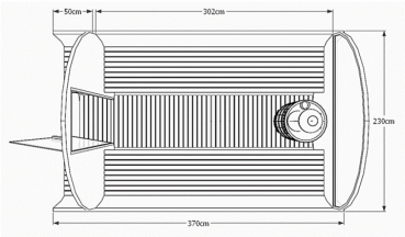 SAUNAFASS VMS-RT-370 Thermoholz