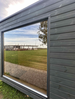 Modern Sauna 2,3 x 5,9 m - mit Badezimmer