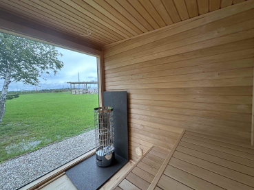 Modern Sauna 2,3 x 5,9 m - mit Badezimmer