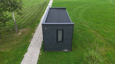 Modern Sauna 2,3 x 5,9 m - mit Badezimmer