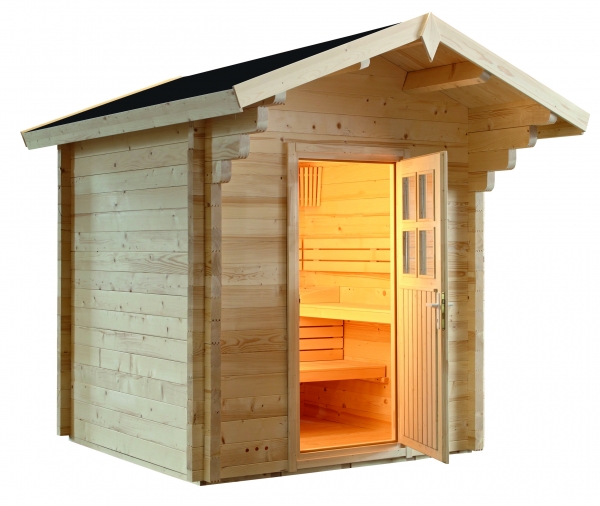 COUNTRY MASSIVHOLZSAUNA 70 MM WANDSTÄRKE