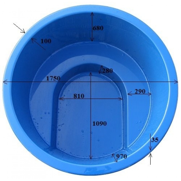 Badefass 1100 TERRASSEN-Set