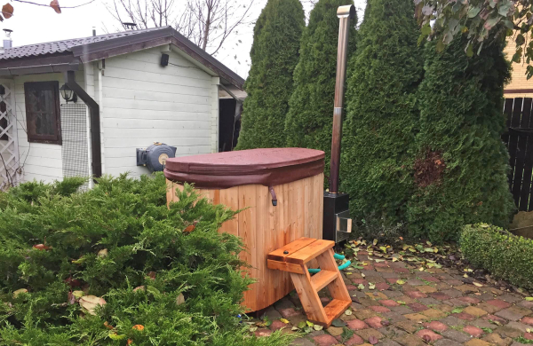 Badezuber für 2 Pers. 1,85×0.95m mit GFK Einsatz