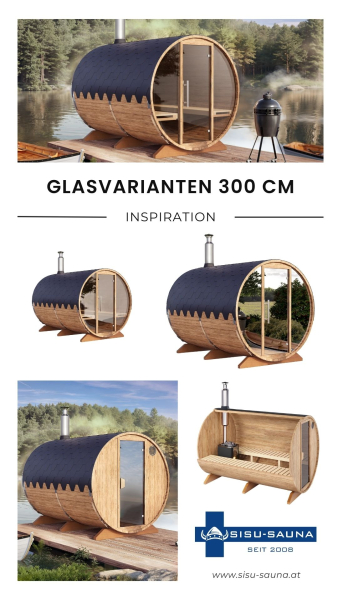 SAUNAFASS DISCOUNT 300 nordische Fichte oder Thermoholz