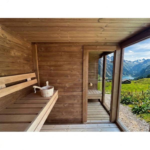 Square Comfort Sauna 3,0 x 2,3 m - Vorraum