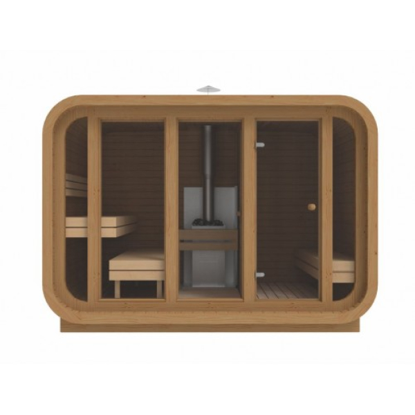 Square Comfort Sauna 3,0 x 2,3 m - Vorraum