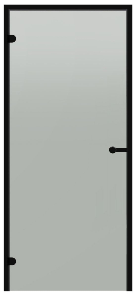 Glastür Harvia Black Line satin 9x19 Aluminiumrahmen