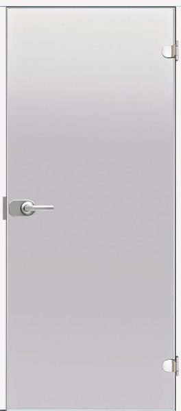 Glastür Harvia satin 7x21 bzw. 9x21 abschließbarer Aluminiumrahmen - weiss