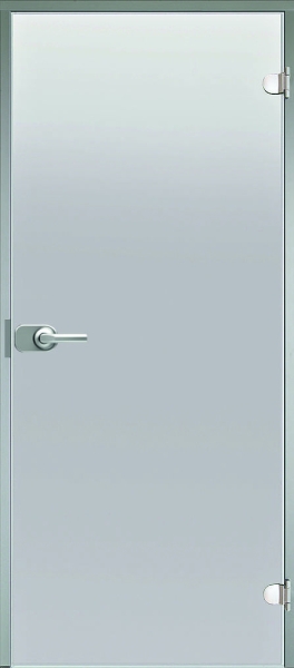 Glastür Harvia satin 7x21 bzw. 9x21 abschließbarer Aluminiumrahmen
