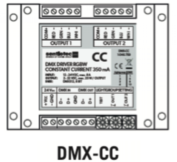 DMX Treiber CC für Spot's 2 x 25 W