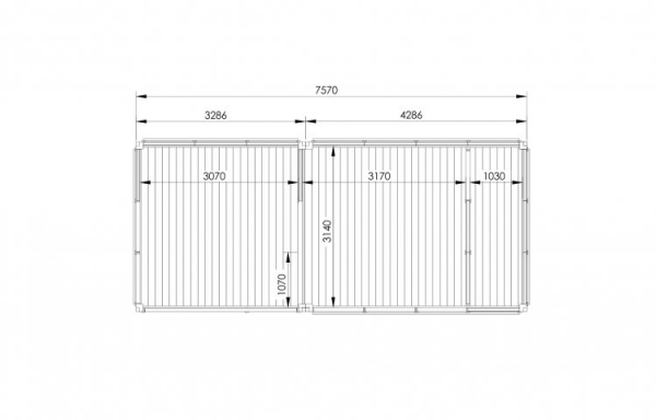 GLAMPING CUBE - 3 x 7 m