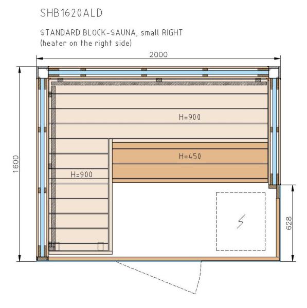 HARVIA BLOCK Element Sauna - in 4 Varianten