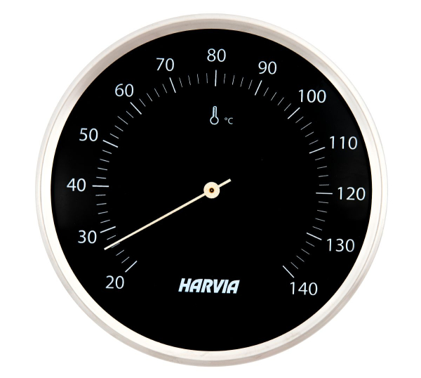 THERMOMETER ø 160 mm - schwarz