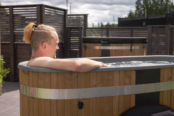 KIRAMI TINY FLOW-2-KW Thermowood - LightGray