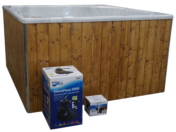 Badefass 1650 mit elektrischem Heiz- & Filtersystem - ACRYL