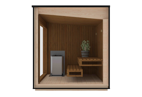 LUXURY-Modern Sauna 2,3 x 2,3 m