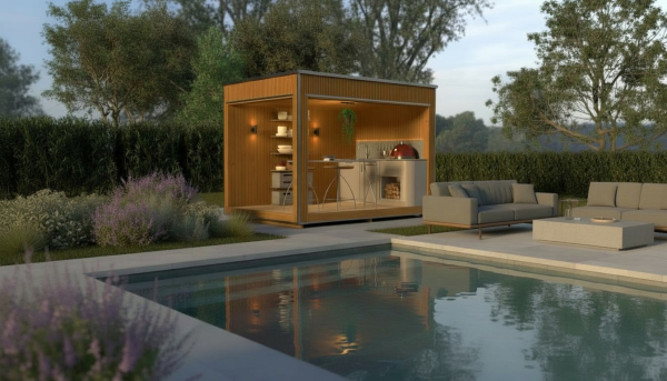 LUXURY-Modern Sauna 2,3 x 3,4 m - EXTENSION