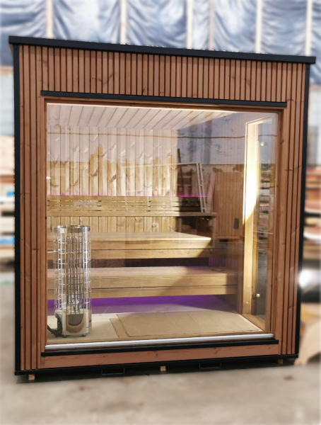 LUXURY-Modern Sauna 2,3 x 2,3 m