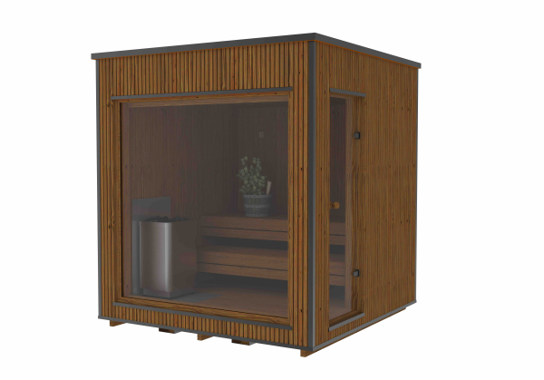 LUXURY-Modern Sauna 2,3 x 2,3 m