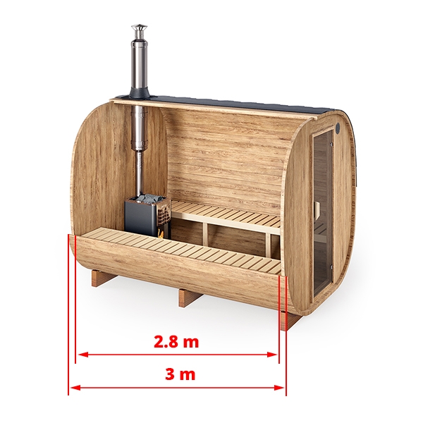 SAUNAFASS DISCOUNT 300  - Cube