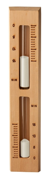 SANDUHR mit weissem Sand