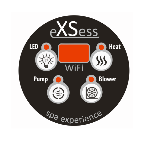 TOPSPA XS GREY MARBLE - FULL-SET