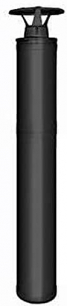 Stahlschornstein schwarz 1500 für Fasssaunen - WHP1000500M ohne Zubehör