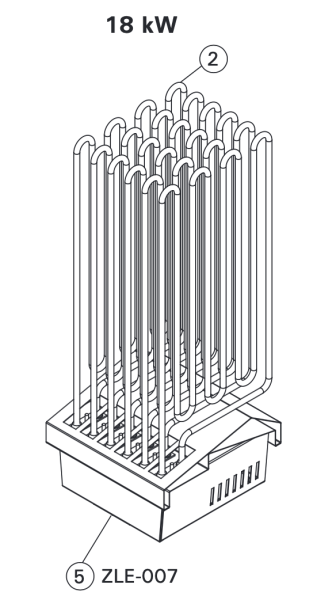 Heizelement für  HARVIA - Complete Set Modulo - ZLE-007