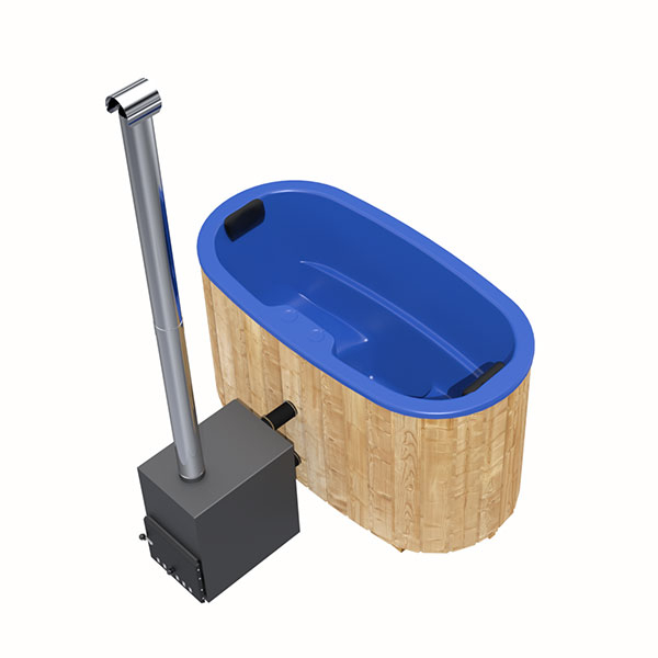 Badezuber für 2 Pers. 1,85×0.95m mit GFK Einsatz