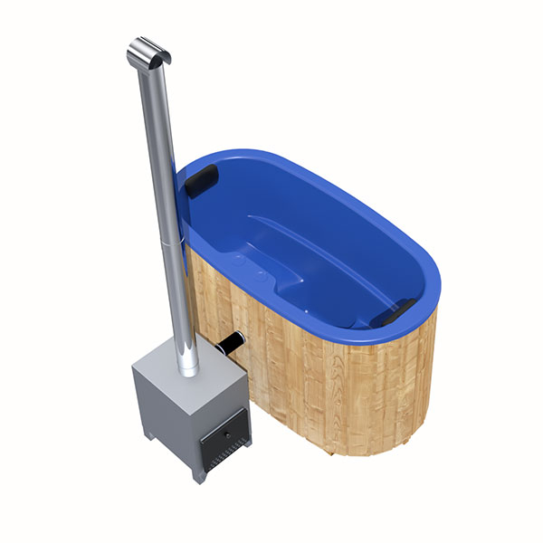 Badezuber für 2 Pers. 1,85×0.95m mit GFK Einsatz