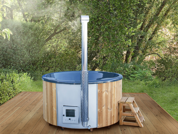 Fieberglas mit integrierten Ofen - Wellness ø 200 cm