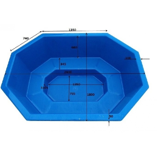 Badefass 1600 TERRASSEN-SET