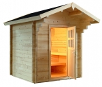 COUNTRY MASSIVHOLZSAUNA 70 MM WANDSTÄRKE