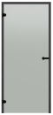 Glastür Harvia Black Line satin 7x19 schwarzer Kieferrahmen
